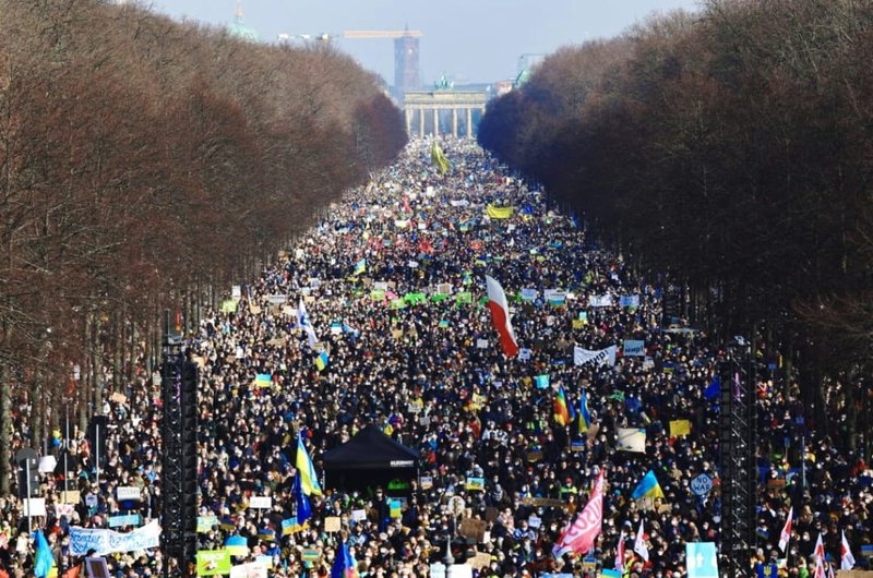 Marchs, public meetings, anti-war rallies filling the streets